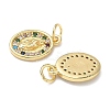 Holy Virgin Theme Brass Cubic Zirconia Charms KK-L253-32G-05-2