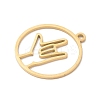 304 Stainless Steel Pendants STAS-Z131-01B-G-2
