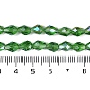 Transparent Electroplate Glass Beads Strands EGLA-N013-T6mm-B14-4
