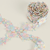 5 Yards Flower Polyester Lace Ribbon OCOR-GF0004-95E-6