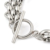 Tarnish Resistant 304 Stainless Steel Link Chain Bracelets BJEW-P315-01A-P-3