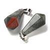 Natural African Bloodstone Pointed Pendants G-B127-15P-05-2