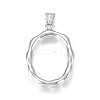 Tarnish Resistant 304 Stainless Steel Pendants STAS-G223-01P-O-1