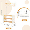 Random Color Plastic Doll Clothes Shoes Rack AJEW-WH0332-35B-2