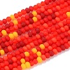 Faceted Glass Beads Strands X-GLAA-F106-B-F03-1
