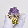 Rough Raw Natural Amethyst Cabinet Door Knobs PW23050349405-1
