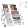 4-Tier Acrylic Display Riser Stands for Cosmetic Jewelry ODIS-WH0043-217B-3