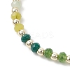 Dyed Natural Malaysia Jade & Synthetic Hematite Beaded Stretch Bracelets for Women BJEW-JB13069-03-3