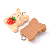 10Pcs 10 Style Animal Resin Pendants RESI-YW0001-21-2