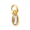 Brass Micro Pave Cubic Zirconia Pendants KK-Z102-05G-01-2
