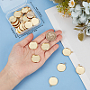 40Pcs 304 Stainless Steel Pendant Cabochon Settings STAS-BBC0006-24B-G-3
