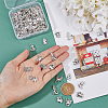 96Pcs 12 Styles Tibetan Style Alloy Pendants FIND-FH0008-52-3