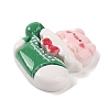 Animal Christmas Socking Theme Opaque Resin Decoden Cabochons LS-RESI-S397-03F-2