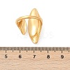 Horse Eye 304 Stainless Steel Open Cuff Rings LS-RJEW-R018-01G-04-5