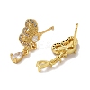 Brass Stud Earrings EJEW-R162-15B-G-2