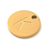 Ion Plating(IP) 304 Stainless Steel Pendants FIND-M017-02G-K-2