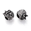 304 Stainless Steel European Style Large Hole Beads STAS-T072-105AS-2