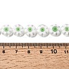 Handmade Millefiori Glass Flat Round Bead Strands LK-P011-23-4