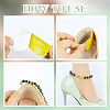 4Pcs 2 Colors Round Resin Imitation Pearl Anti-Loose High Heel Shoelaces AJEW-PH0011-56B-3