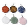 Natural Mixed Gemstone Pendants G-A259-04P-1