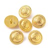 1-Hole ABS Plastic Shank Buttons BUTT-WH0015-67B-1