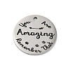 Anti-Tarnish 201 Stainless Steel Pendants STAS-R002-01P-24-1