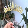 Eletroplated Quartz Crystal Hair Bands PW-WGA9730-01-1