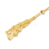 Rack Plating Brass Macrame Pouch Necklace Making for Gemstone Nuggets KK-M285-02A-G-2