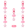 Cloud with Star Acrylic Pendant Decoraions HJEW-YW00184-01-1