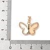 Brass Micro Pave Cubic Zirconia Pendants KK-D369-05G-3