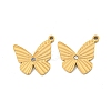 Ion Plating(IP) 304 Stainless Steel Pendants STAS-S135-09G-1