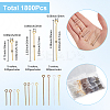 1800Pcs 15 Styles Brass & Iron Eye Pins KK-SP0002-43-2