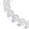 Natural Quartz Crystal Beaded Stretch Bracelets BJEW-JB10070-05-2