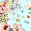 80Pcs 8 Colors Plastic Beads KY-FS0001-46-8