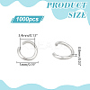 1000Pcs Tarnish Resistant 304 Stainless Steel Open Jump Rings STAS-LP0001-39P-03-2