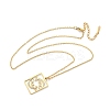 304 Stainless Steel Necklace LS-NJEW-D330-01G-12-2