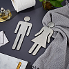 201 Stainless Steel Toliet Indicators DIY-WH0056-40B-6