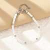 304 Stainless Steel Beaded Bracelets for Women BJEW-M056-08P-03-1