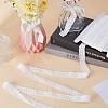 20M Polyester Stretch Frilly Edge Lace Ribbon OCOR-GF0003-37F-4