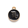 Alloy Enamel Pendants X-ENAM-S124-01A-08L-2