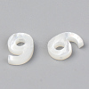 Natural White Shell Mother of Pearl Shell Charms SSHEL-R048-004-09-2
