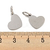 Non-Tarnish 304 Stainless Steel Stamping Blank Tag Mirror Polished Finish Charms STAS-P356-14P-3