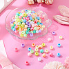 200Pcs Opaque Acrylic European Beads SACR-TA0001-58-5