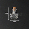 Mini High Borosilicate Glass Bottle Bead Containers BOTT-PW0001-261J-1