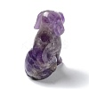 Natural Amethyst Carved Healing Dog Figurines DJEW-F025-01D-3