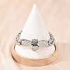 Stainless Steel Link Bracelets BJEW-D379-18P-5