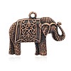 Tibetan Style Alloy Pendants TIBEP-L015-03R-NF-1