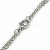 Trendy Unisex 304 Stainless Steel Curb Chain Necklaces X-NJEW-L043A-23P-3