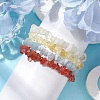 12 Constellation Natural Mixed Gemstone Chip Beaded Stretch Bracelets Sets for Women Men BJEW-JB10264-05-4