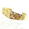 201 Stainless Steel Cuff Bangles for Women BJEW-F507-04G-1
